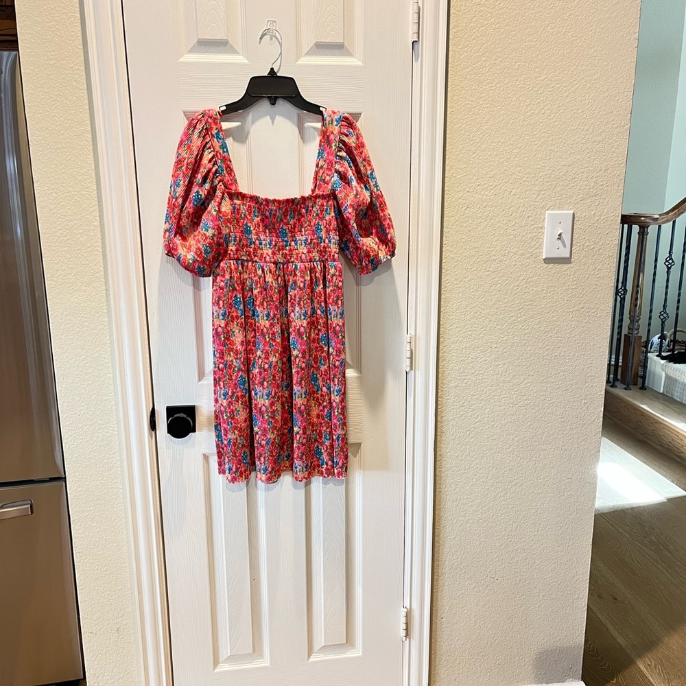 Zara Multicolor Smocked Fabric